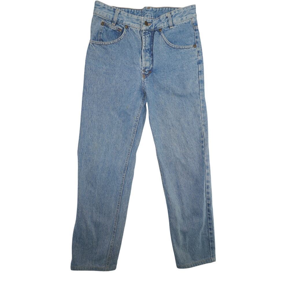 Vintage MASH 907 Made in Italy Jeans 30x26.5 High Rise Light Wash Straight Leg